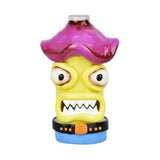 Shroom Monster Glass & Enamel Ash Catcher - 4.75" / 14mm M / 90D / Colors Vary