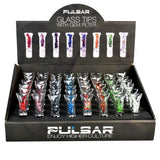 48PC DISP - Pulsar Glass Tips w/ Glass Gem Filter - 2"/Asst