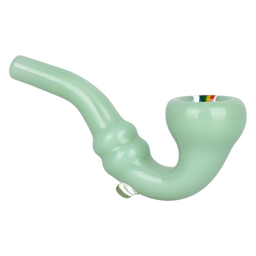 Striped Sherlock Glass Hand Pipe - 5" / 10CT