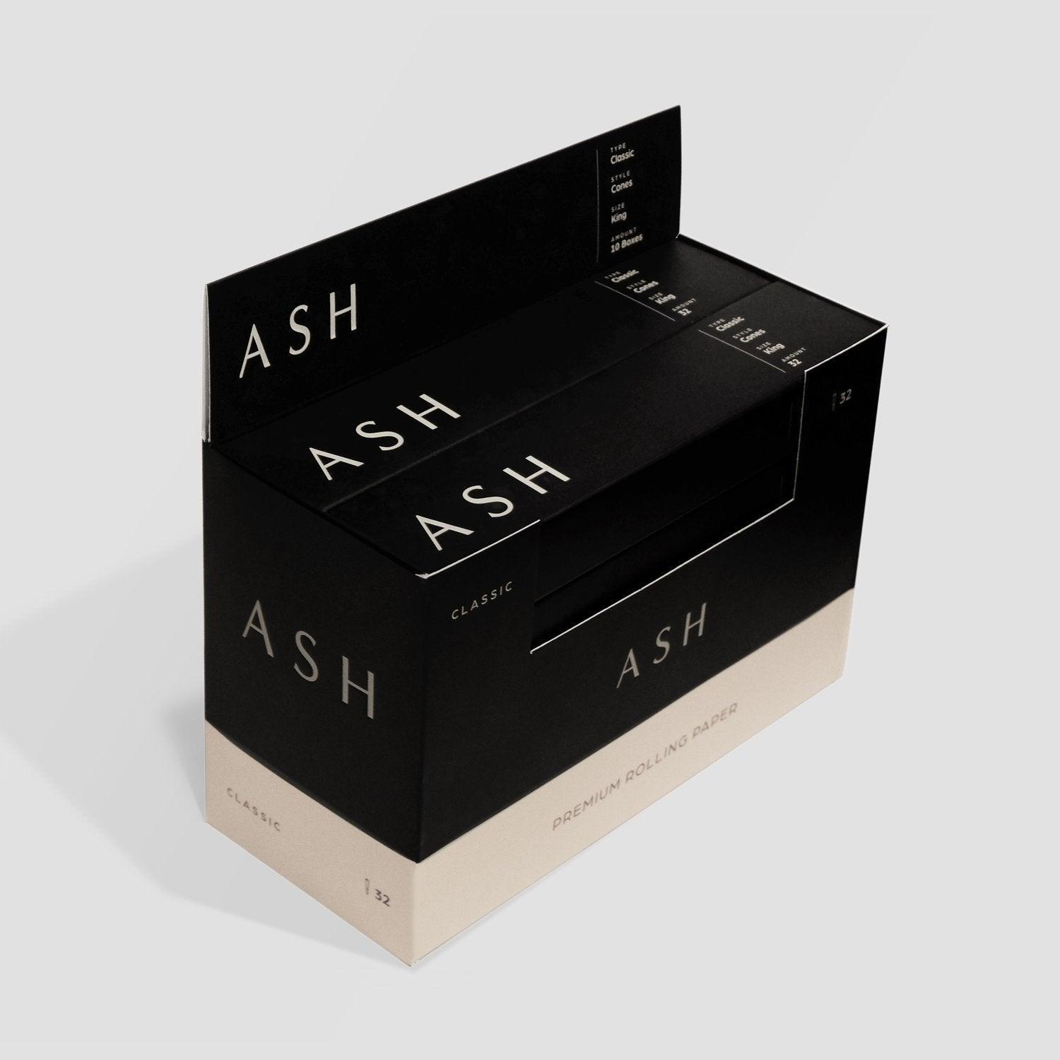ASH Pre-Rolled Cones | Classic | 32 Count | Box - SmokeWeed.com