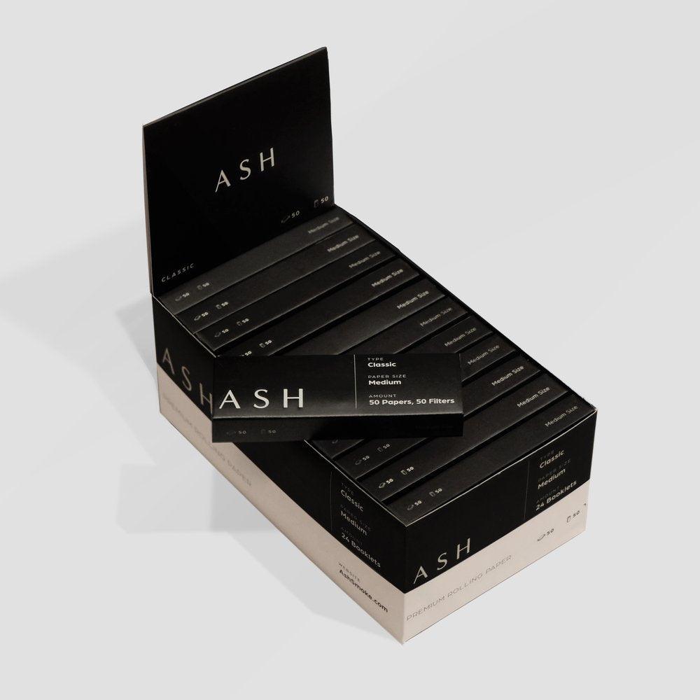 ASH Rolling Papers | Medium | Classic | Box - SmokeWeed.com