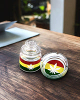 Ashtray set with Stash jar - LEAF DESIGN - SmokeWeed.com