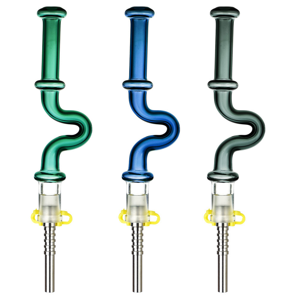 Pulsar U-Bend Neck Vapor Straw w/ Ti Tip - 5.5"/Colors Vary