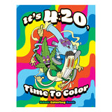 Wood Rocket It's 4:20, Time To Color Adult Coloring Book - 8.5"x11"