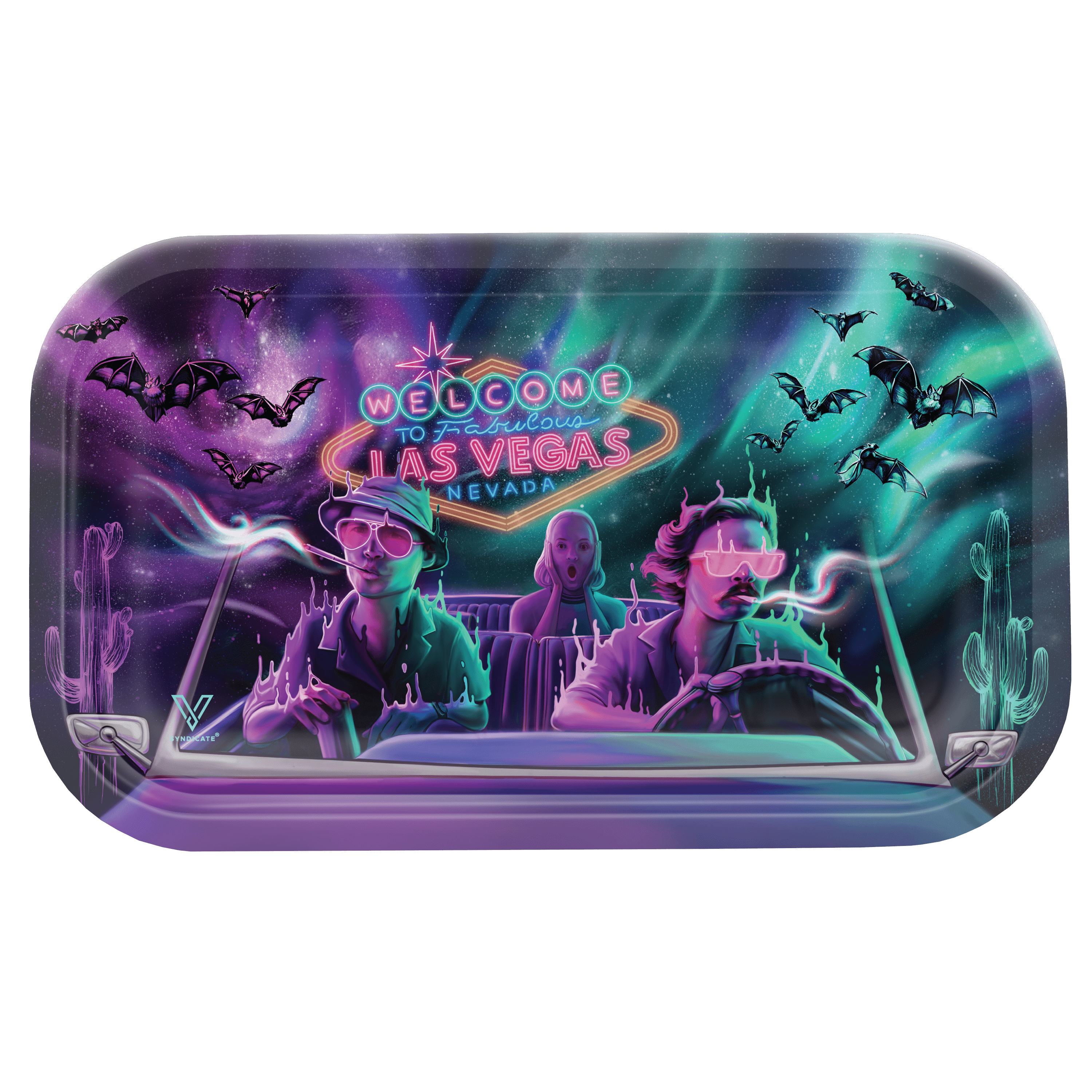 Bat Country Metal Rollin' Tray - SmokeWeed.com