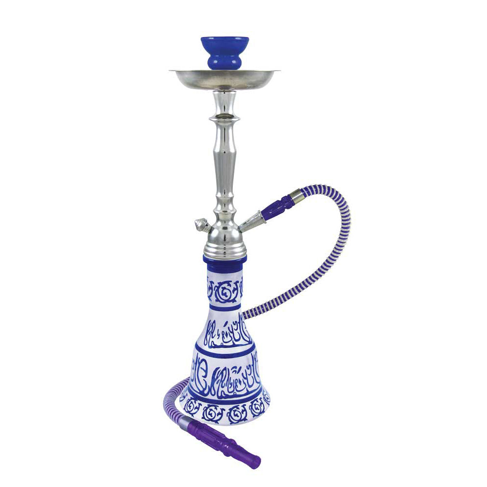 20" Hieros 1-Hose Premium Hookah - Colors Vary