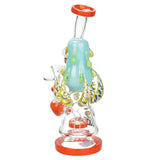 Lookah Glass Evil Eye Water Pipe - 9.75" / 14mm F