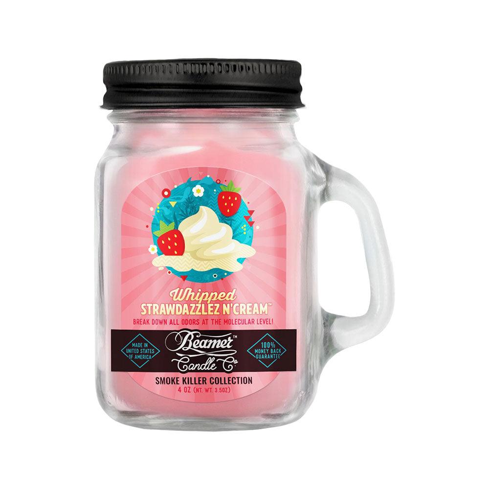 Beamer Candle Co. Mason Jar Candle | Whipped Strawdazzlez N' Cream - SmokeWeed.com