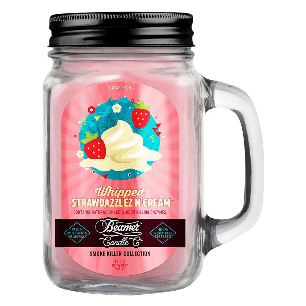 Beamer Candle Co. Mason Jar Candle | Whipped Strawdazzlez N' Cream - SmokeWeed.com