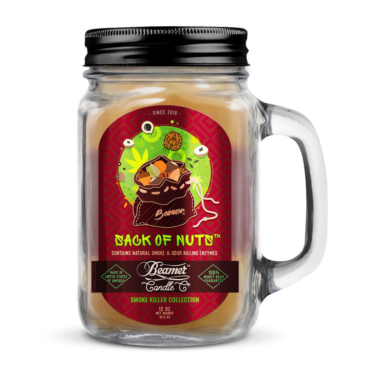 Beamer Candle Co. Sack Of Nuts 12 oz - SmokeWeed.com