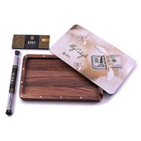 Benji - Walnut Tray w/ Magnetic Lid Kit - Fly High - SmokeWeed.com