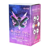 Black Owl Natural Coconut Charcoal Briquette / 108 Flat Cubes - SmokeWeed.com