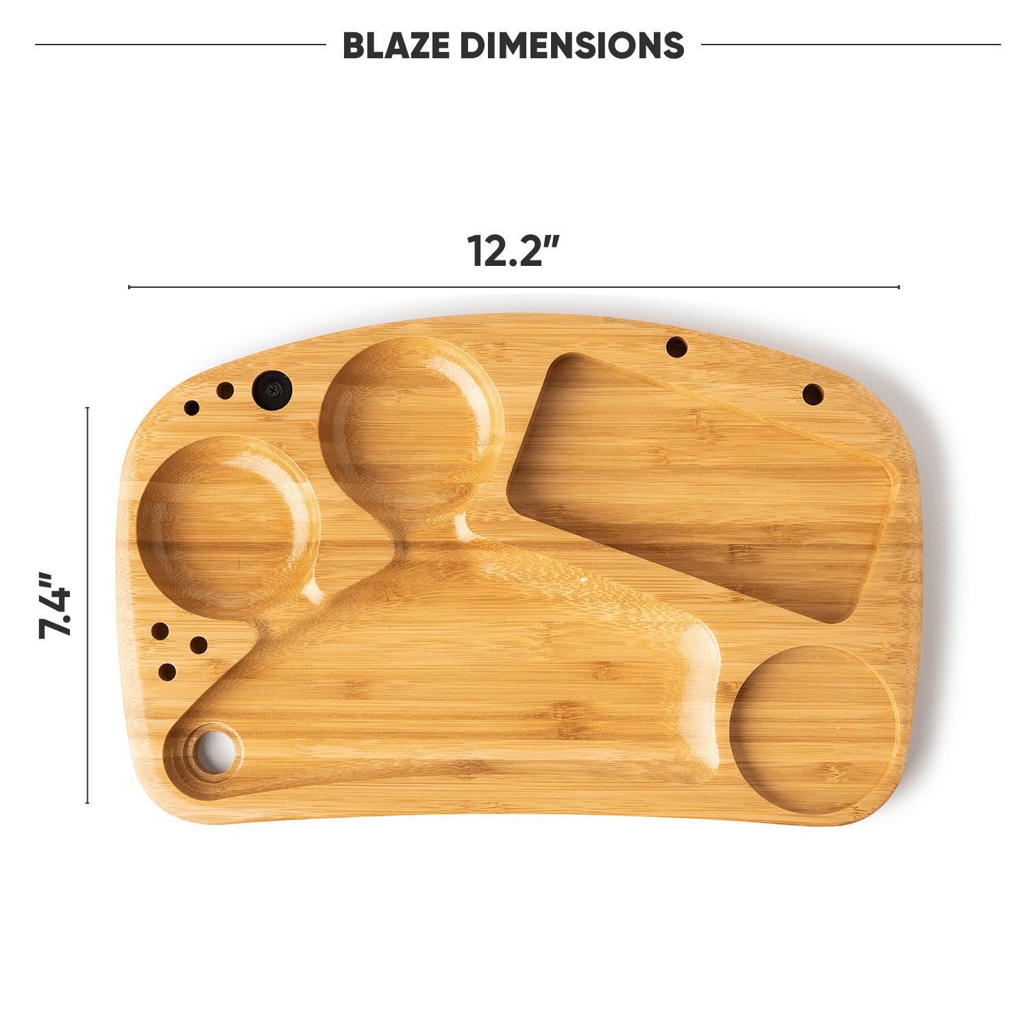 BLAZE Wooden Rolling Tray - SmokeWeed.com