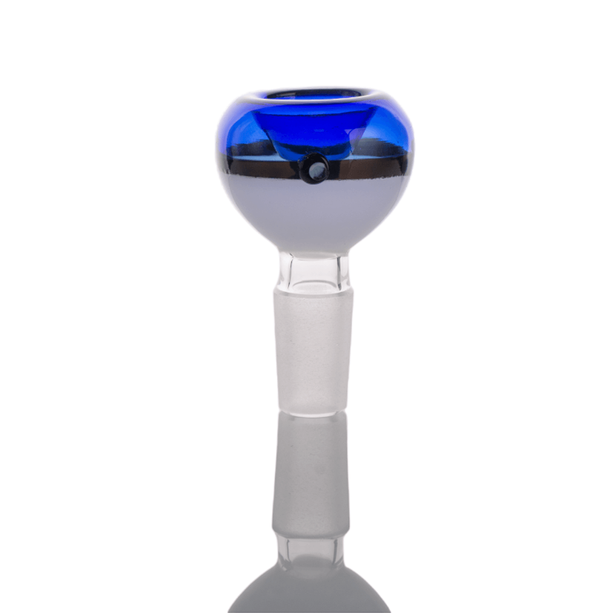 Blue Poke Ball Glass Bong Bowl - 14mm - SmokeWeed.com