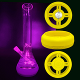 Bong Base Bumper USB Rechargeable 4.25in-6in Bases Silicone Fits Variety of Shapes - SmokeWeed.com