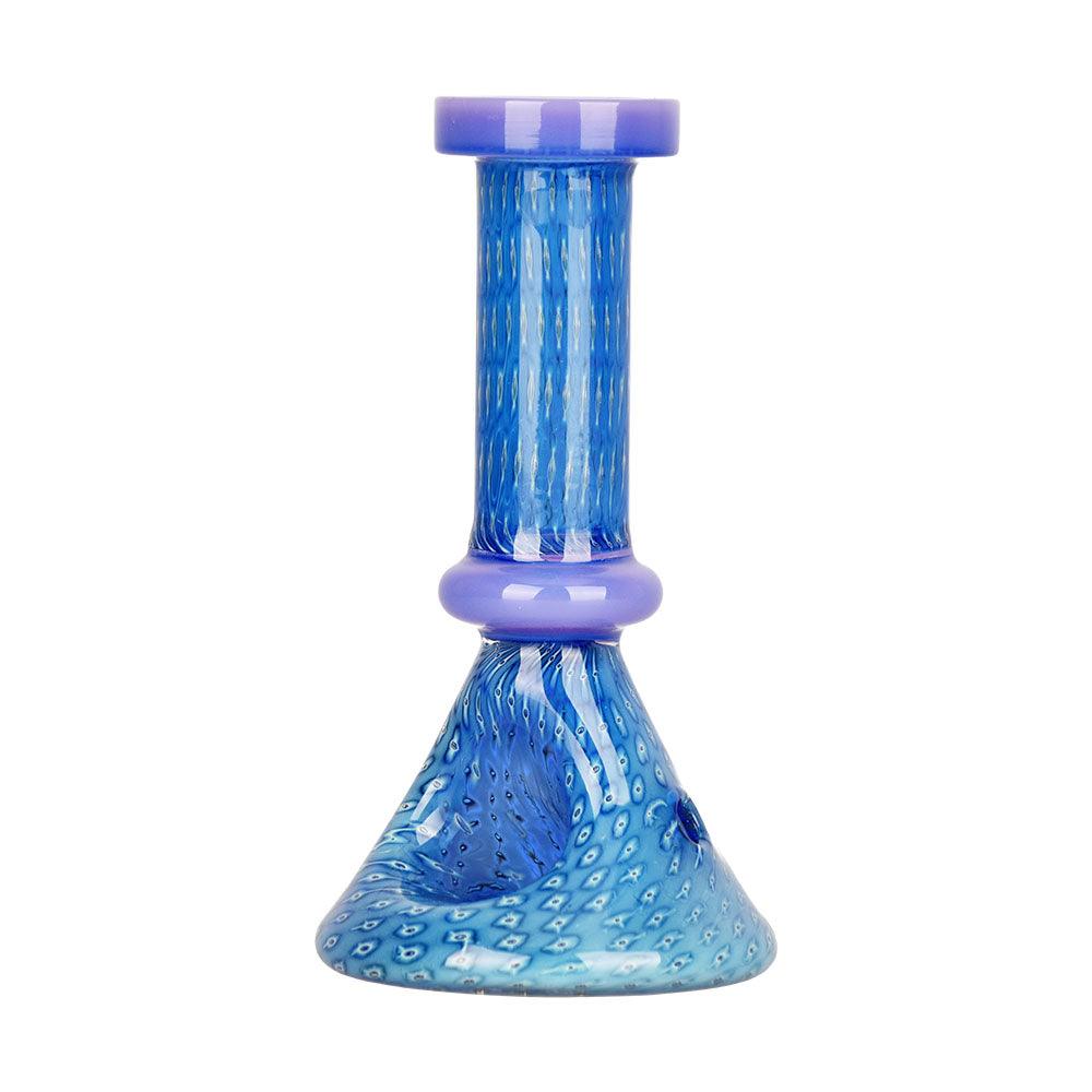 Bubble Matrix Mini Beaker Hand Pipe - 4" / Assorted Colors - 3PC SET - SmokeWeed.com