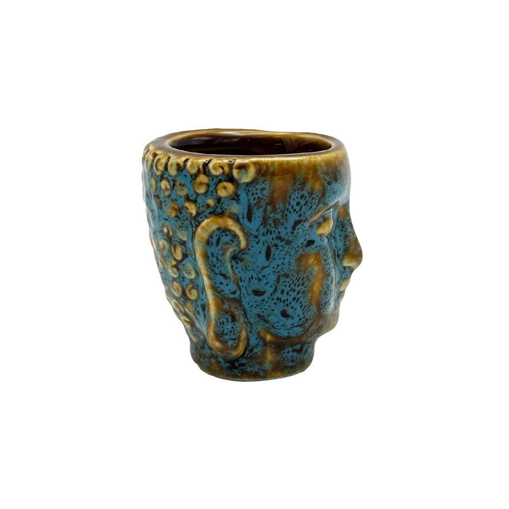 Buddha Head Ceramic Shot Glass- 2oz - SmokeWeed.com