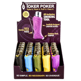 25PC DISP -Toker Poker Lighter Sleeve - Clipper /Asst Colors