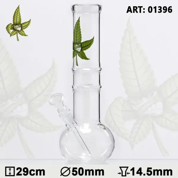 CannaHeroes | 11" Glass Water Pipe - SmokeWeed.com