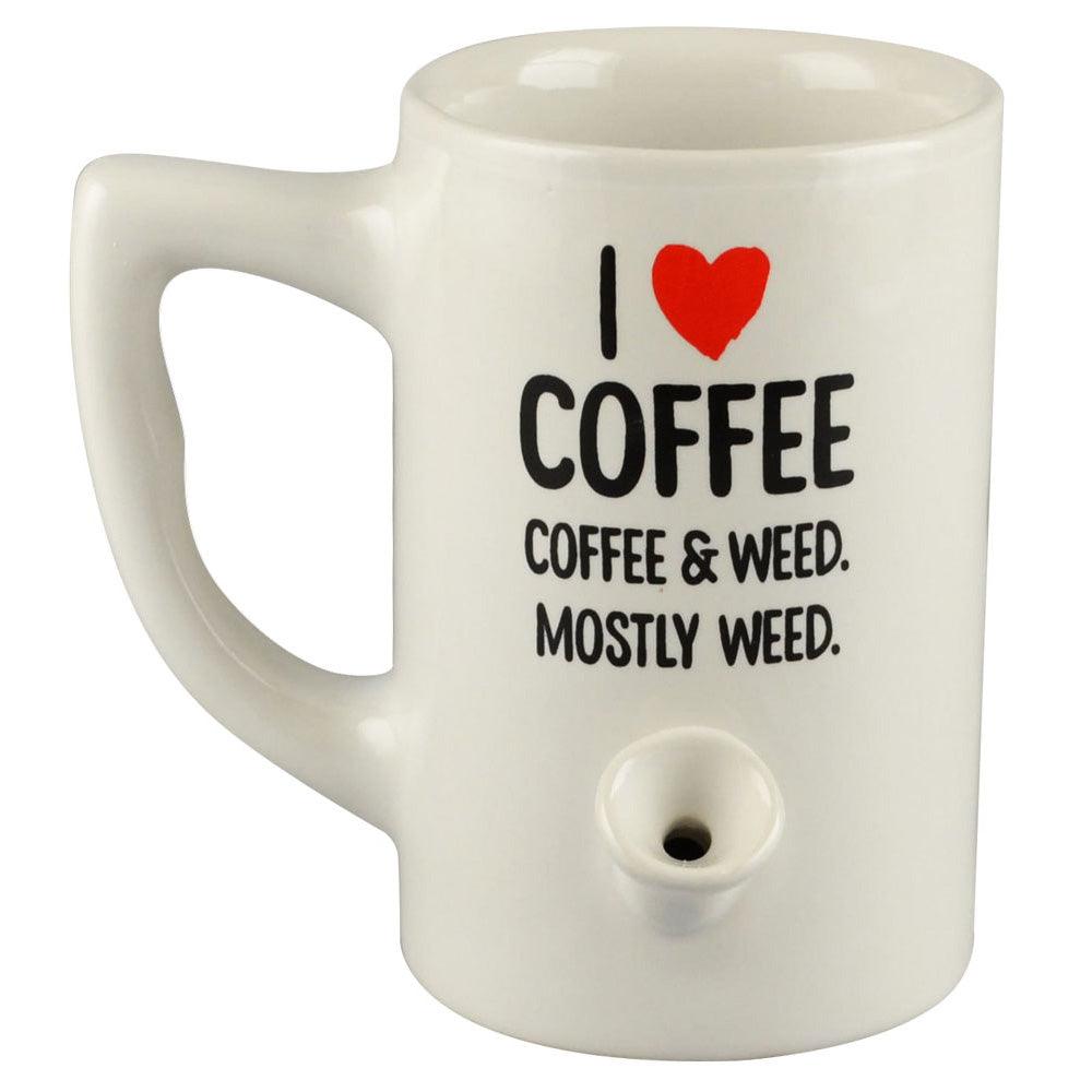 Ceramic Water Pipe Mug - 8oz - SmokeWeed.com