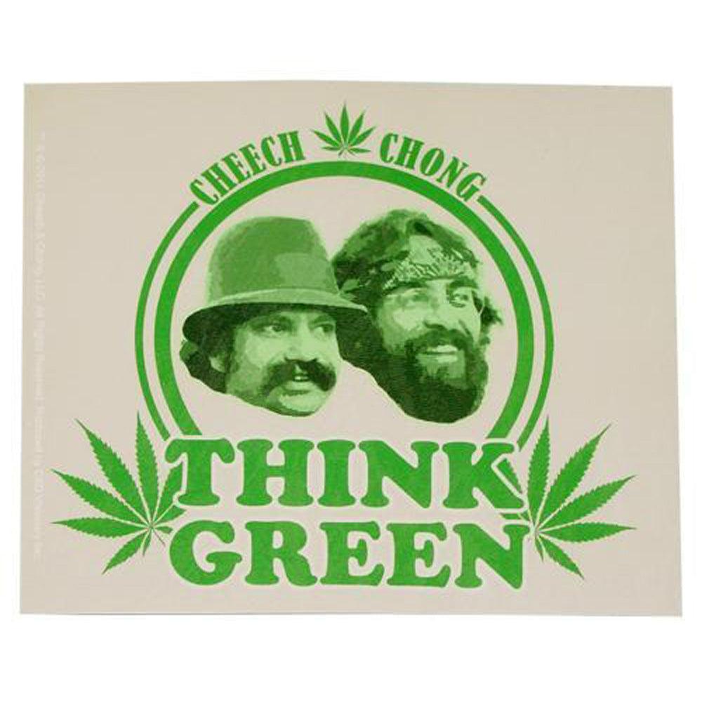 Cheech & Chong Sticker - Think Green - SmokeWeed.com