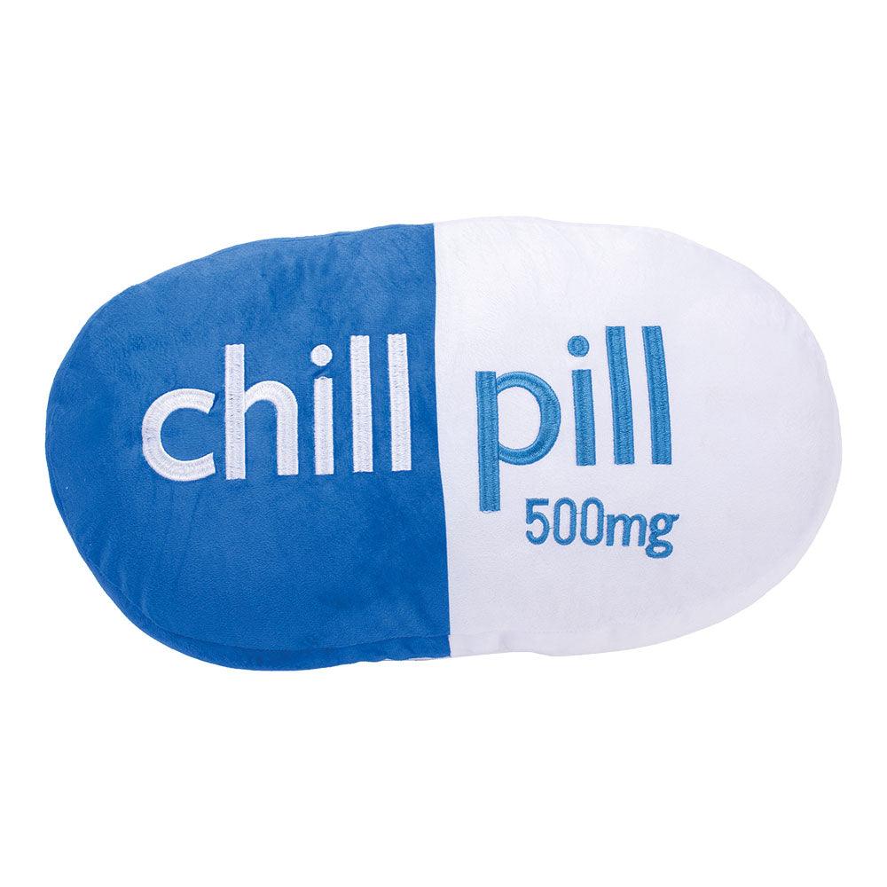 Chill Pill Plush Pillow - 18"x10" / Blue - SmokeWeed.com