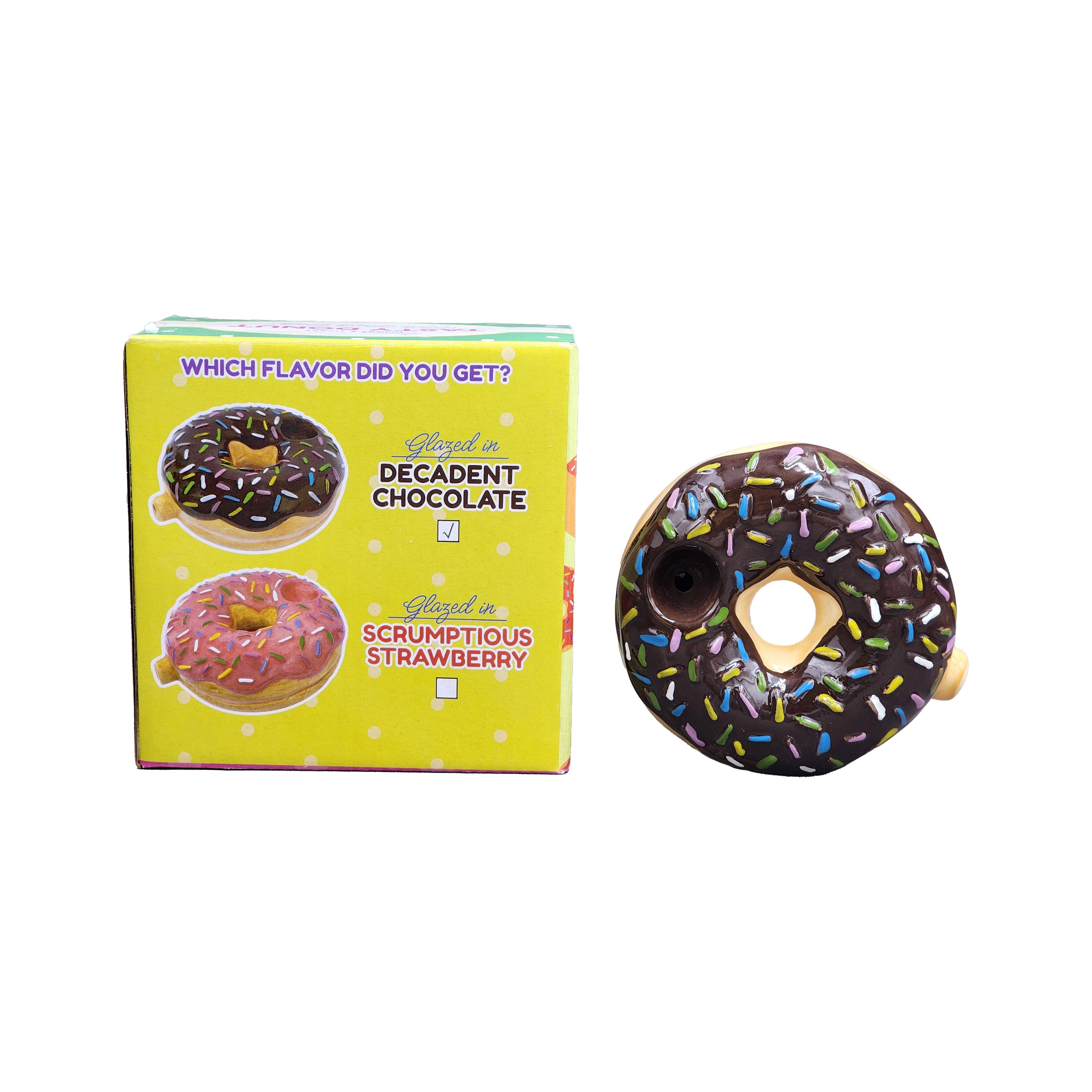 Chocolate Donut Pipe - SmokeWeed.com