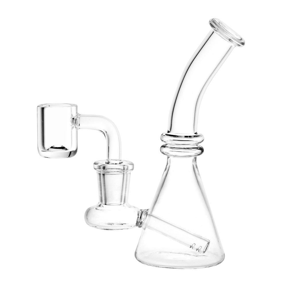 Clear Glass Mini Beaker Dab Rig - SmokeWeed.com