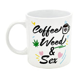 Coffee, Weed, Sex Giant Mug - 22oz - SmokeWeed.com