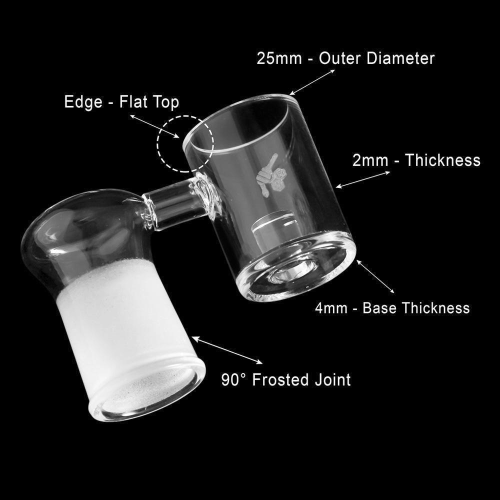 CORE REACTOR SIDECAR QUARTZ BANGER - 90° DEGREE | YL - SmokeWeed.com