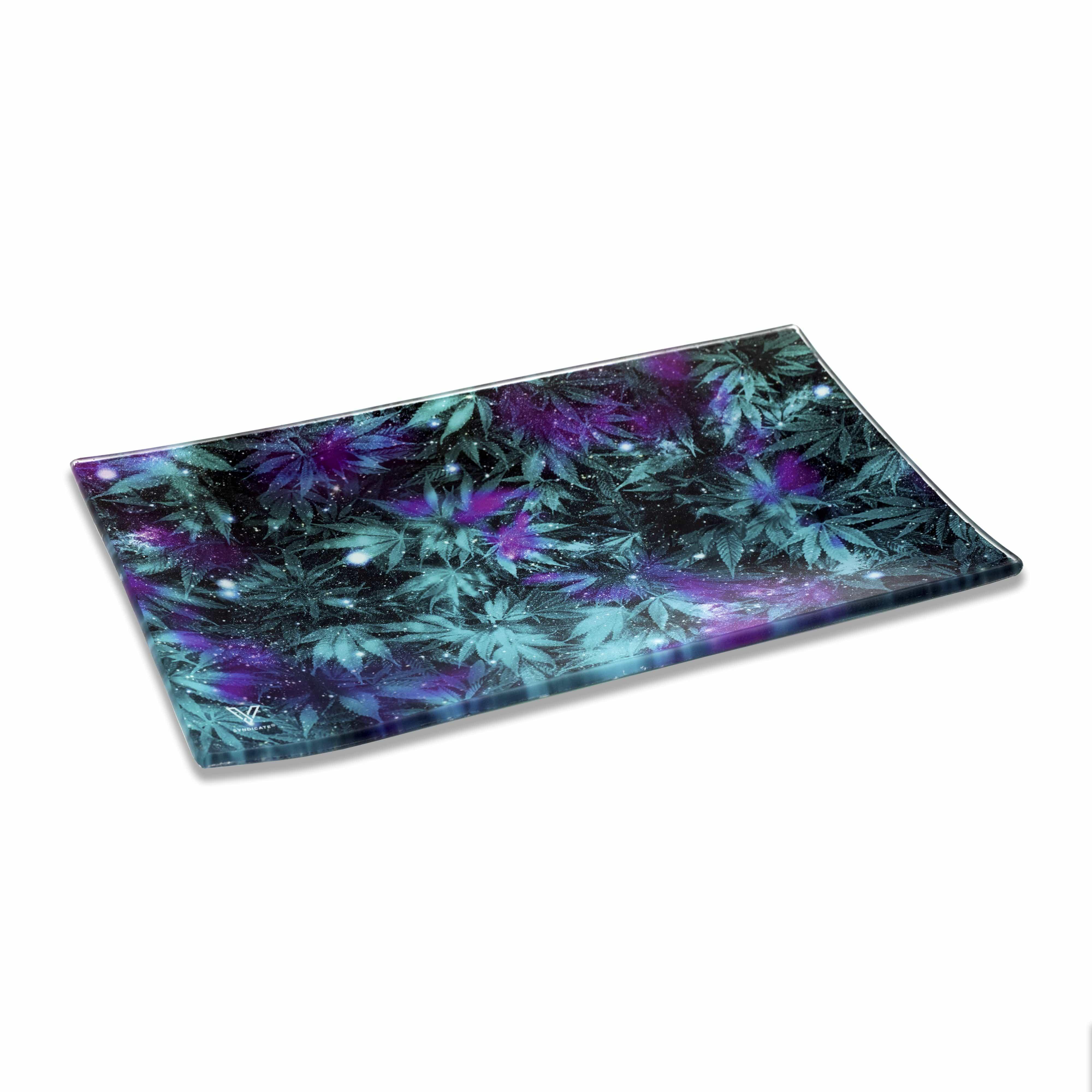 Cosmic Chronic Glass Rollin' Tray - SmokeWeed.com