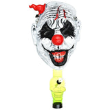 Creepy Clown Gas Mask w/ Acrylic Water Pipe - 8" - SmokeWeed.com