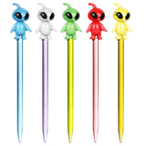 Cute Femme Alien Glass Dabber Tool - SmokeWeed.com