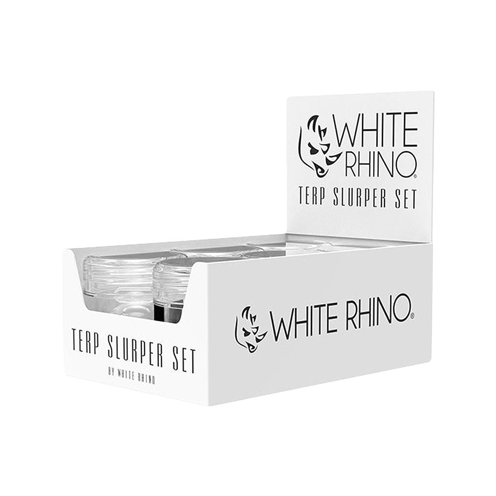 White Rhino Terp Slurper Marble Set | 3pc | 6ct Display