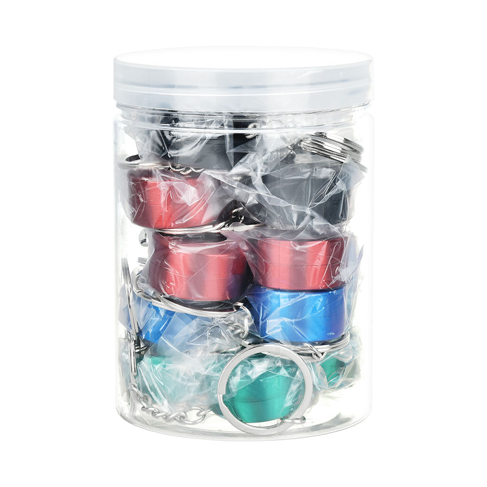 Keychain Grinder - 1.25" / Assorted Colors 20 pcs