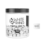 White Rhino Ceramic Drop In Dish | 50ct Jar