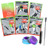 6CT BOX - ELF Supply Dab Tool Set - 3pc / Assorted Colors