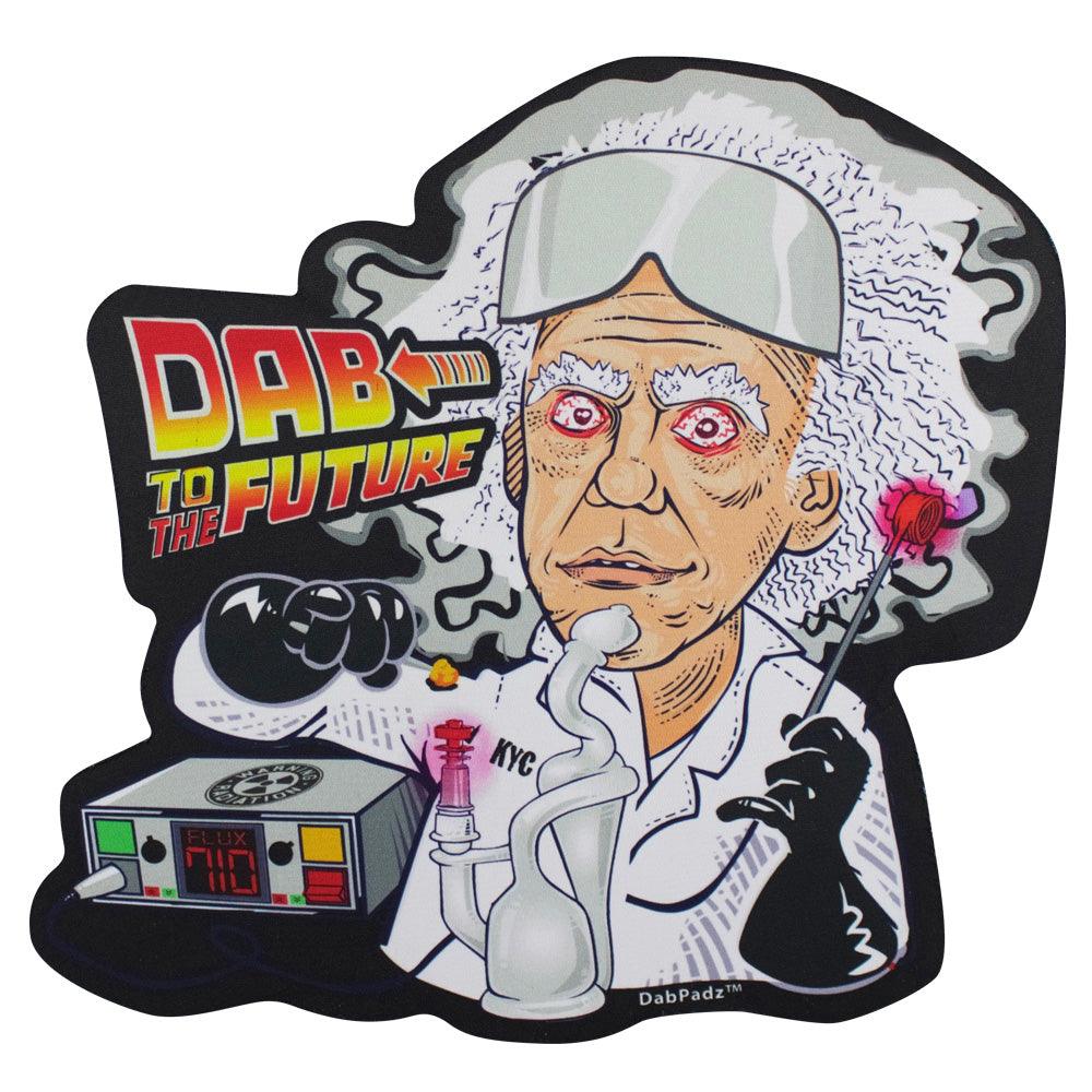 DabPadz - Die Cut Dab Mat - 10" / Dab to the Future - SmokeWeed.com