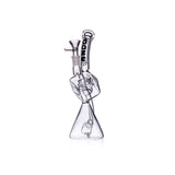 Daze Glass - 10" Recycler Style Cube Perc Glass Water Pipe - SmokeWeed.com