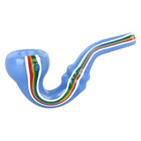 Striped Sherlock Glass Hand Pipe - 5" / 10CT