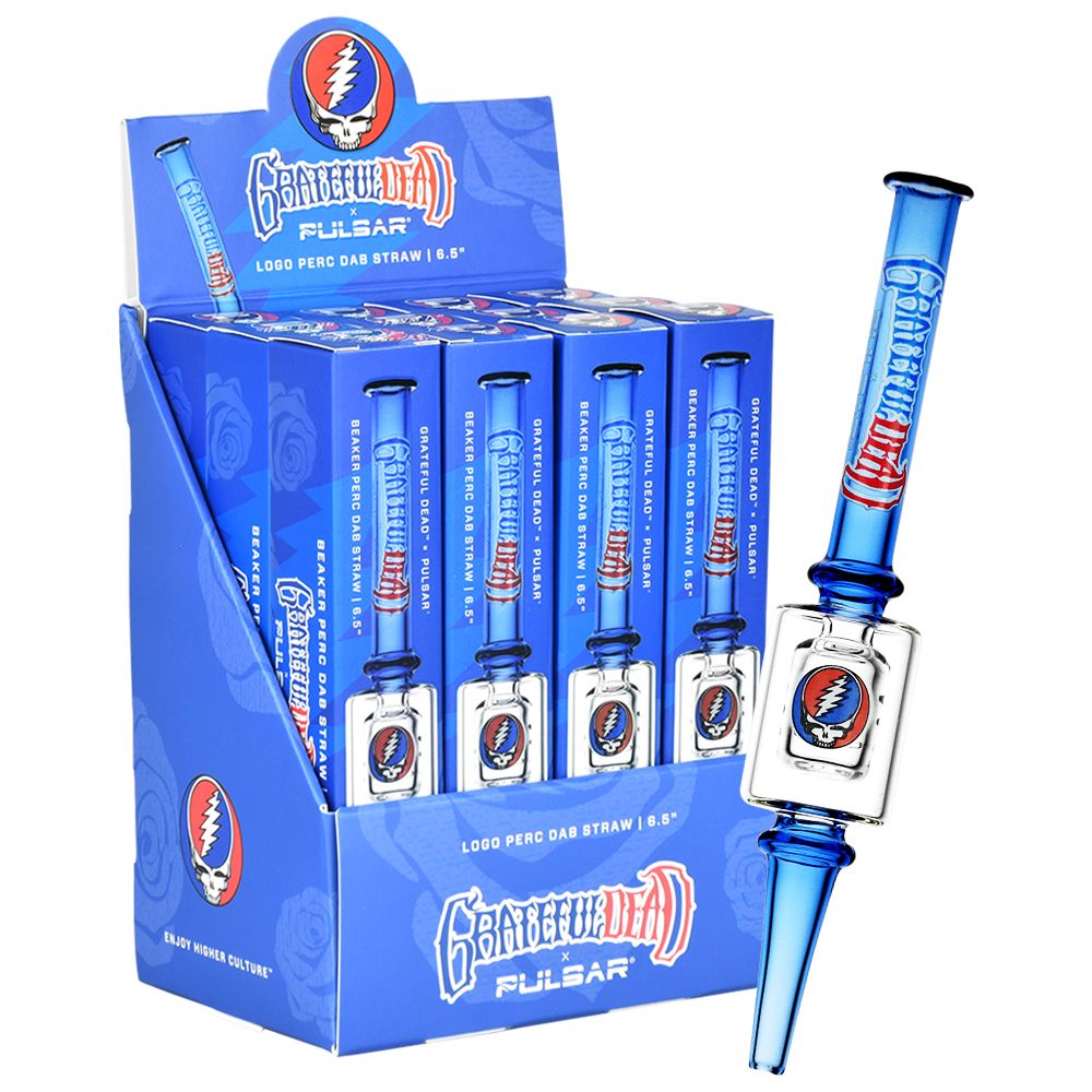 Grateful Dead x Pulsar Steal Your Face Dab Straw | 6.5"