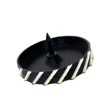 Debowler Ashtray - Black with Glow in the Dark Accents - Detachable Debowler Makes Transport Easy - 4" Diameter - SmokeWeed.com