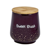 deluxe Canister stash jar - GOLD DOTS - SWEET STASH - SmokeWeed.com