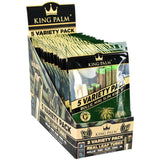 King Palm Hand Rolled Leaf | 5 Variety Pack| 15pc Display