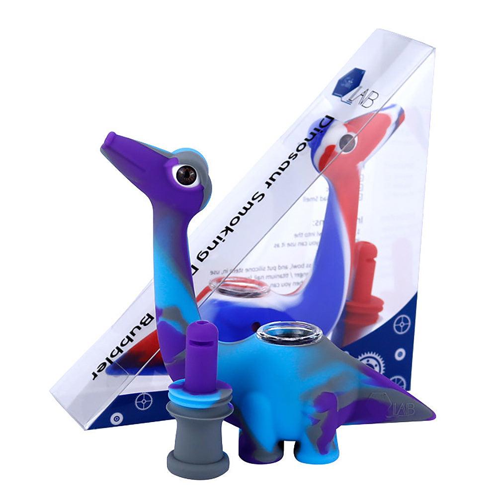 Dinosaur Silicone Hand Pipe - 5" / Colors Vary - SmokeWeed.com