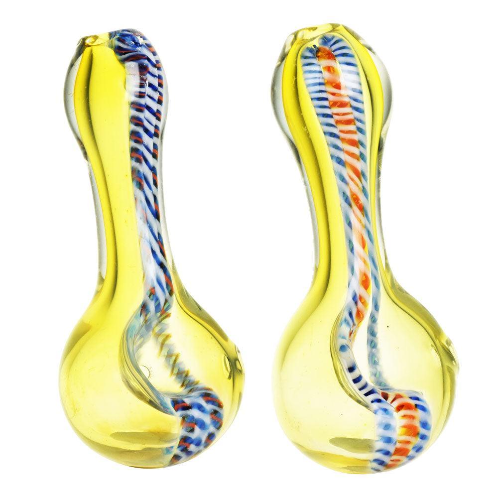 DNA Twist Spoon Pipe - 3.5" / Colors Vary - SmokeWeed.com