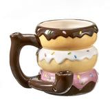 Donut mug - pipe - novelty mug - SmokeWeed.com