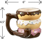 Donut mug - pipe - novelty mug - SmokeWeed.com