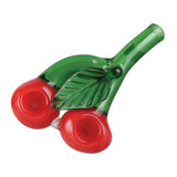 Double Cherry Glass Hand Pipe - 5.5" - SmokeWeed.com