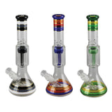 Back To Basics Beaker Water Pipe - 12" / 14mm F / Colors Vary